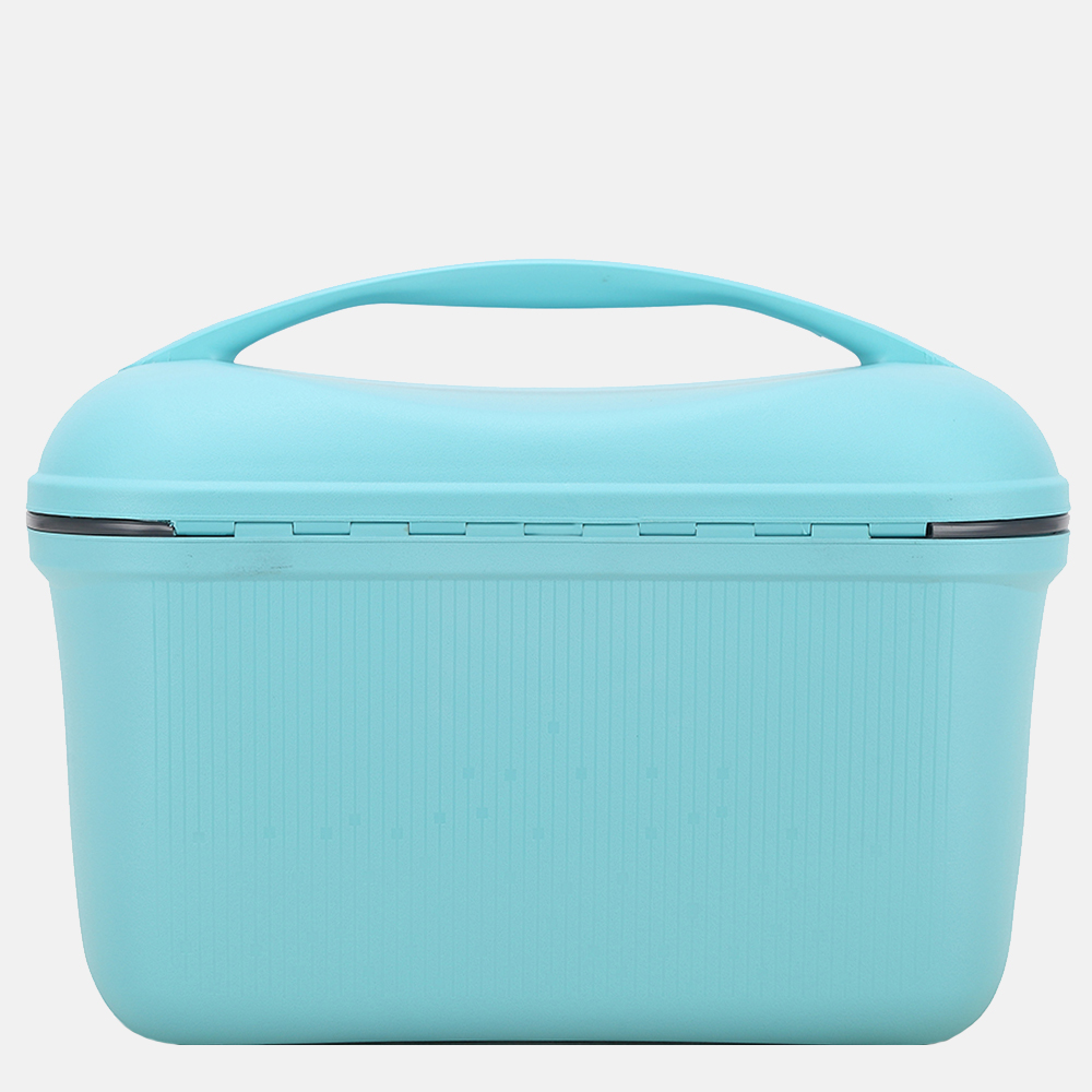Decent beautycase lichtblauw bij Duifhuizen