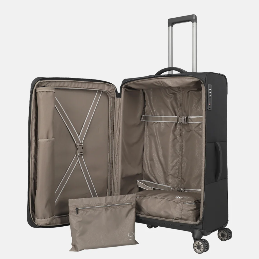 Travelite Crosslite 5.0 reiskoffer 77 cm black bij Duifhuizen