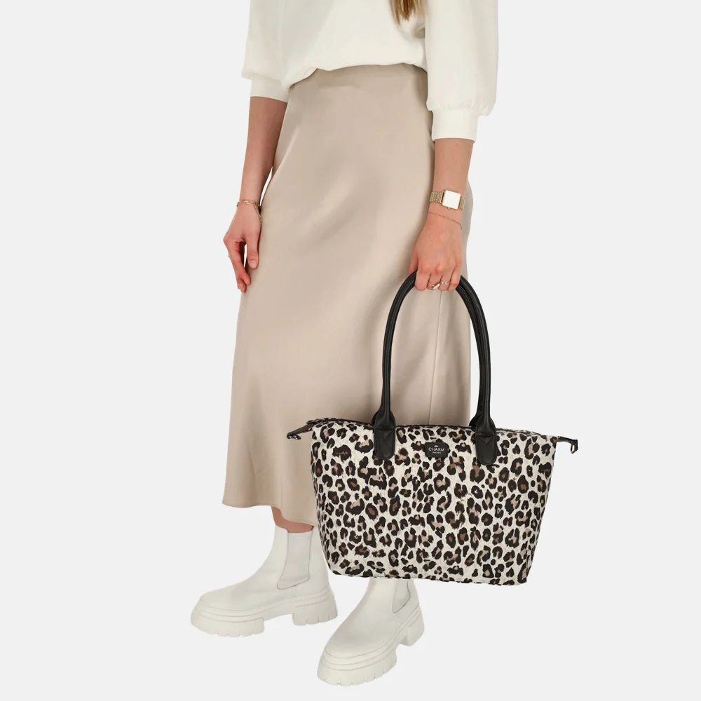 Charm London Buckingham shopper L luipaard bij Duifhuizen