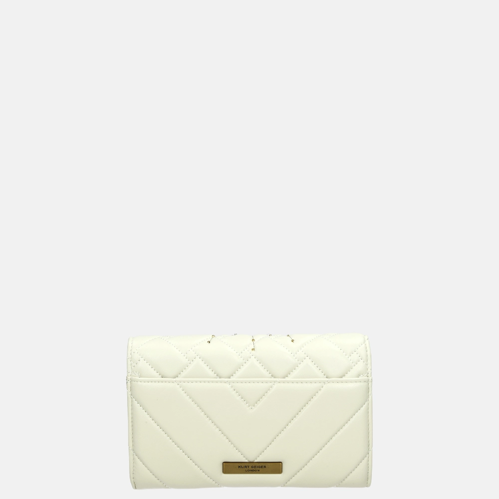 Kurt Geiger Kensington Eye Chain Wallet portemonnee bone bij Duifhuizen