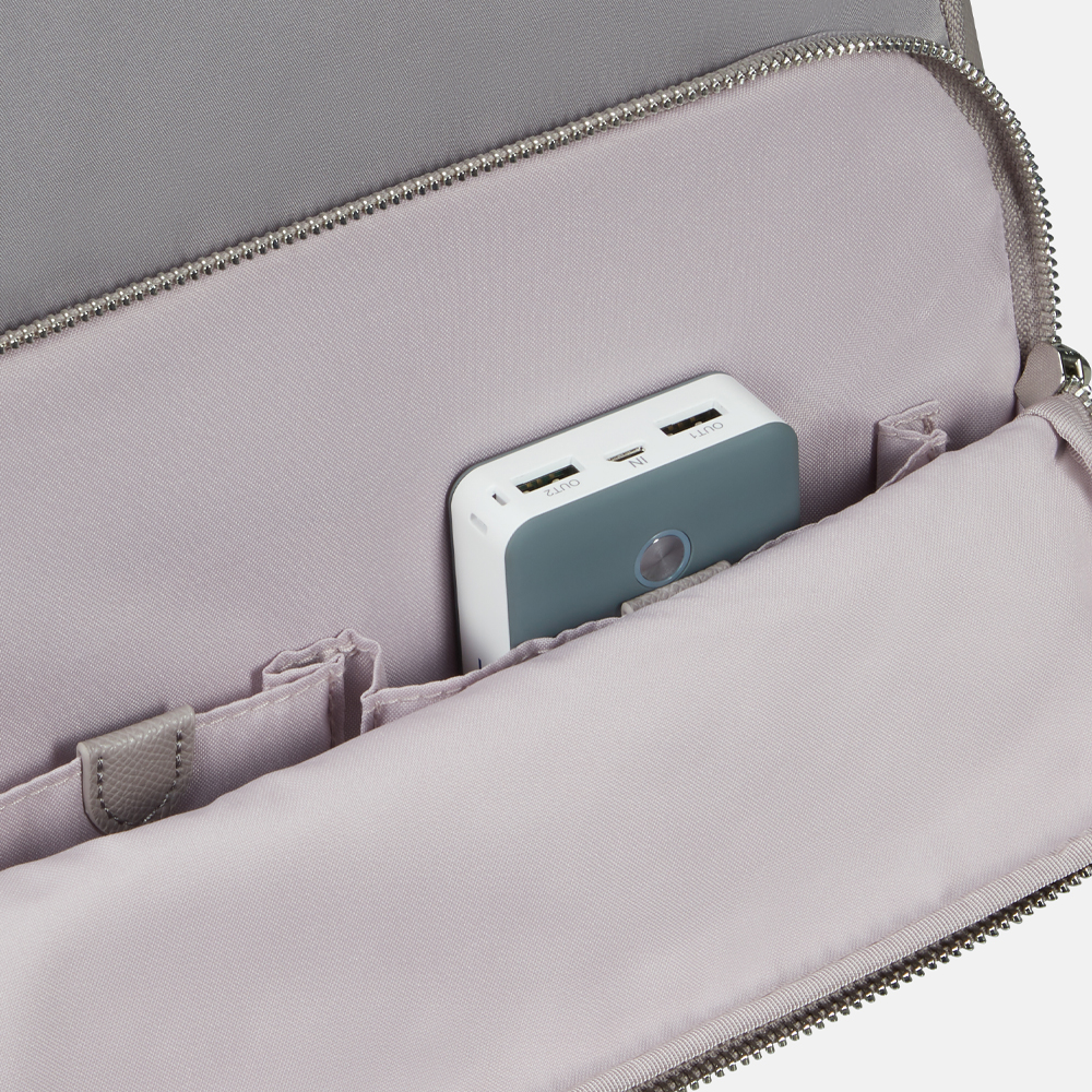 Samsonite Karissa Biz 2.0 rugzak 14.1 inch lilac grey bij Duifhuizen