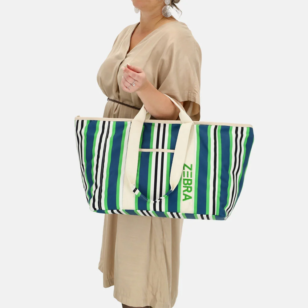 Zebra Trends Elise strandtas strepen bij Duifhuizen