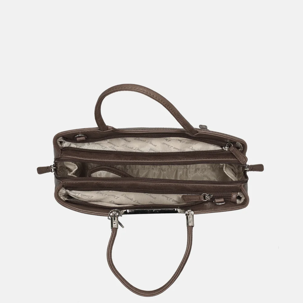 Daniele Donati handtas dark taupe bij Duifhuizen