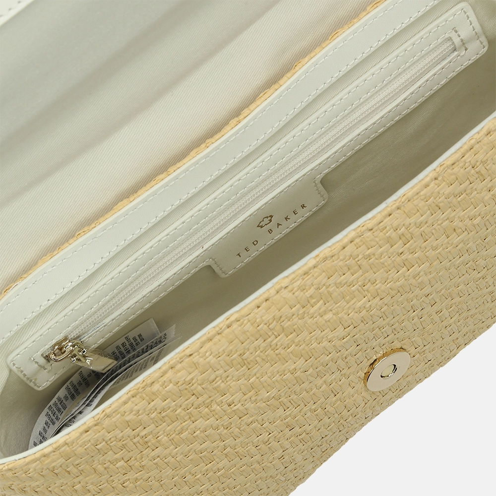 Ted Baker Magdie schoudertas ecru bij Duifhuizen