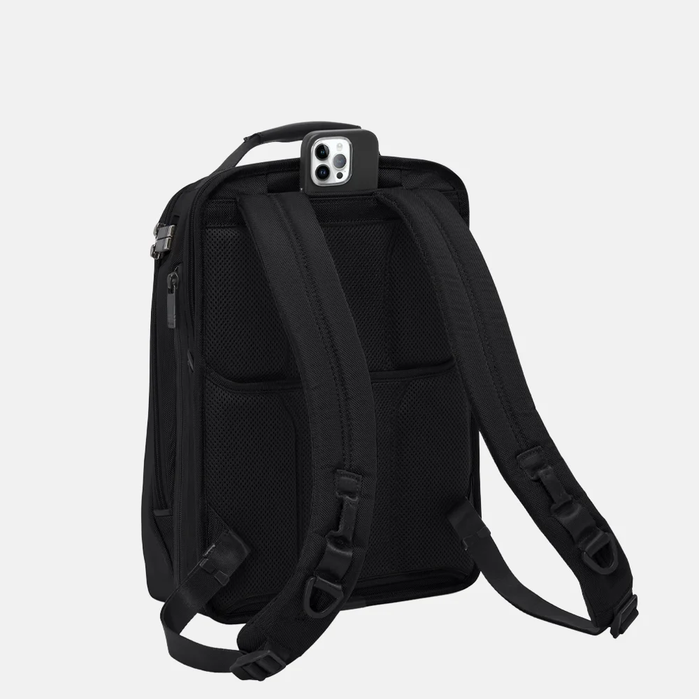 Tumi Alpha laptoprugzak expandable medium 15 inch black bij Duifhuizen