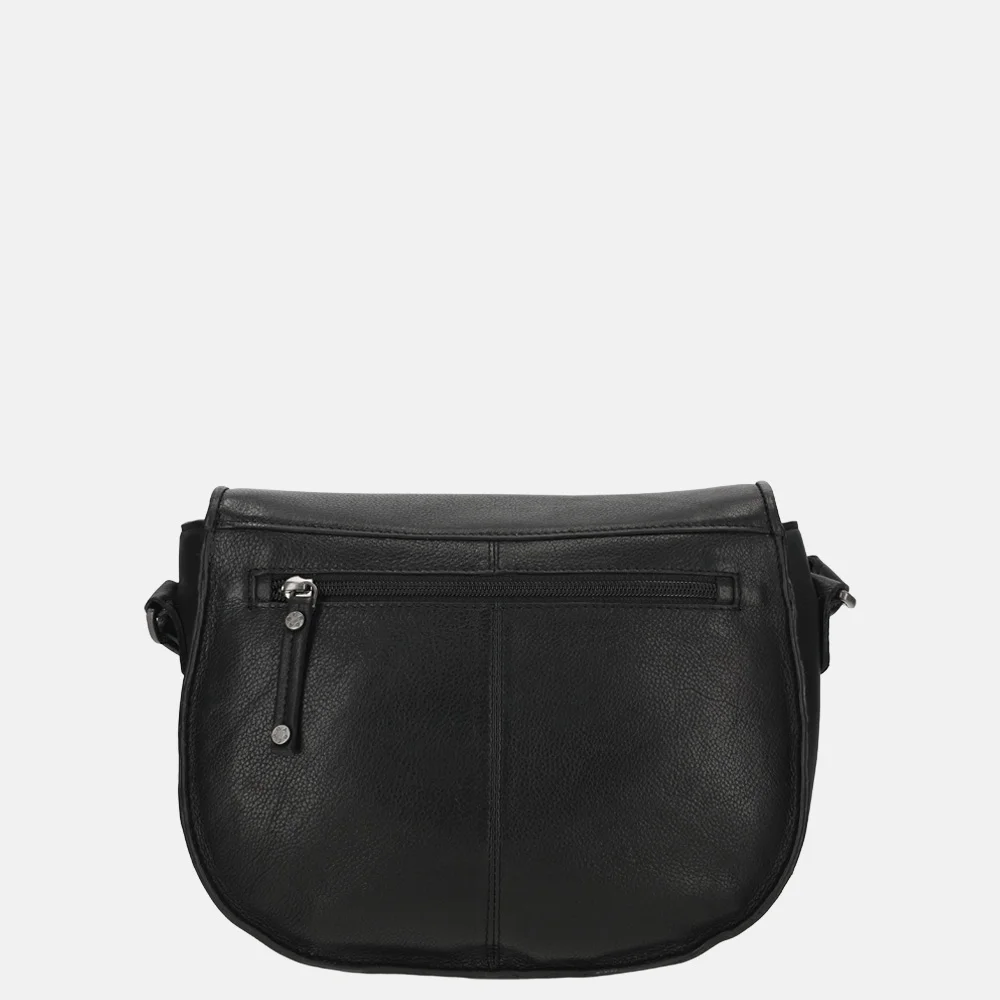 Berba Lucca saddle bag crossbody tas zwart bij Duifhuizen