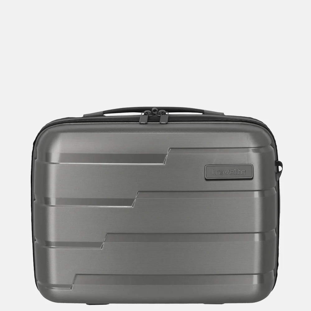 Travelite Air Base beautycase anthracite bij Duifhuizen