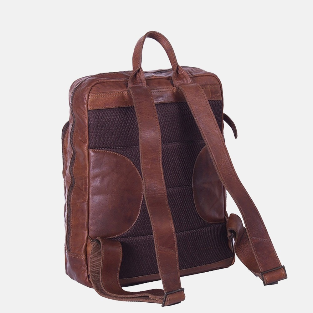 Chesterfield Maci rugzak 15.4 inch cognac bij Duifhuizen