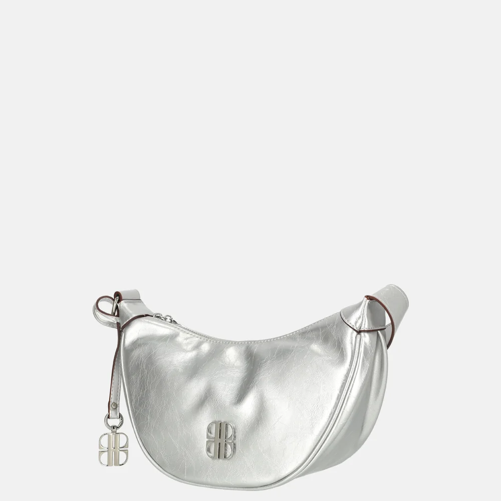 Laurent David crossbody tas lak S silver bij Duifhuizen