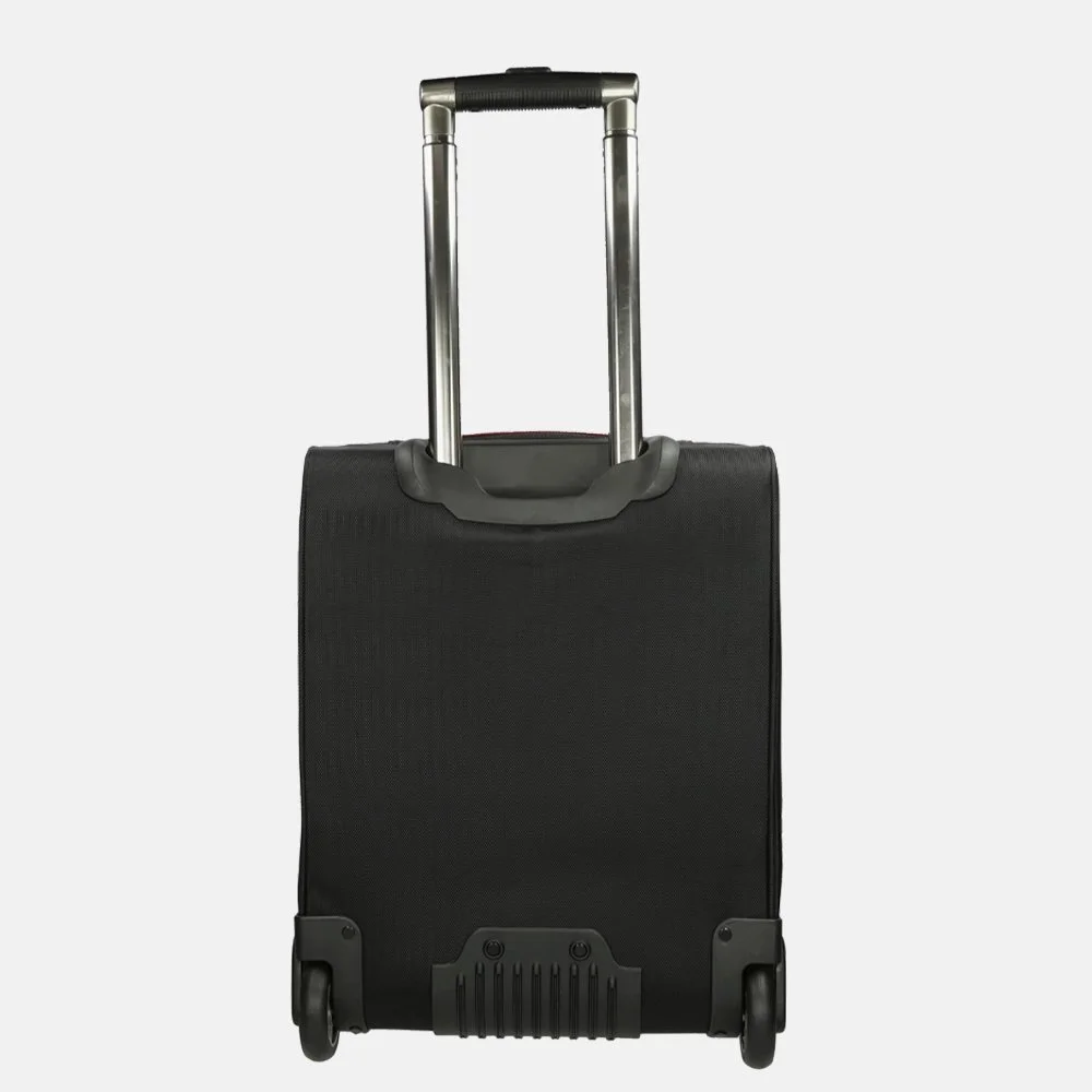 Enrico Benetti Frankfurt handbagage koffer 17 inch zwart bij Duifhuizen