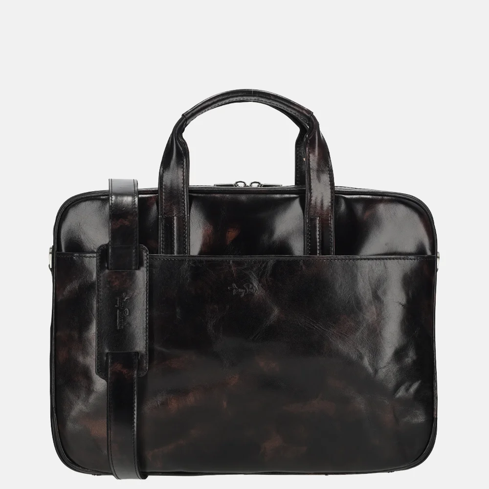 Tony Perotti van Gogh laptoptas 15 inch zwart bij Duifhuizen