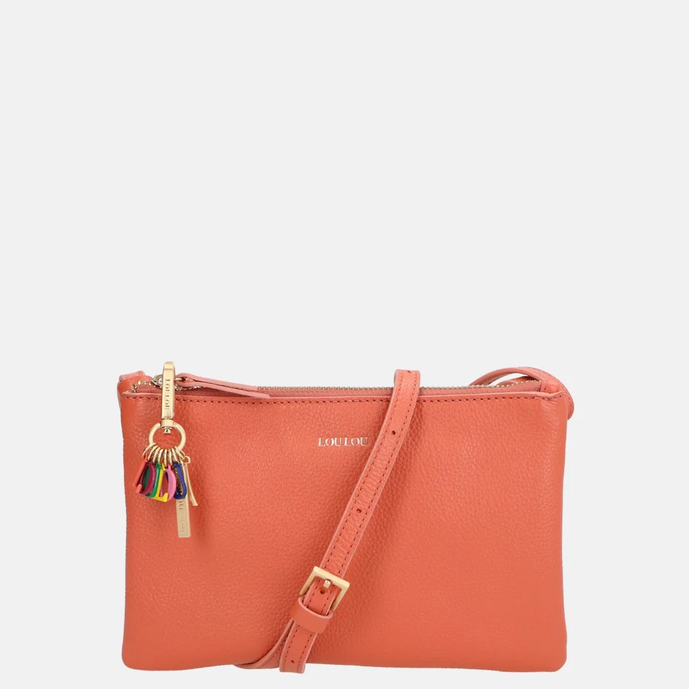 Loulou Essentiels Camille crossbody tas apricot