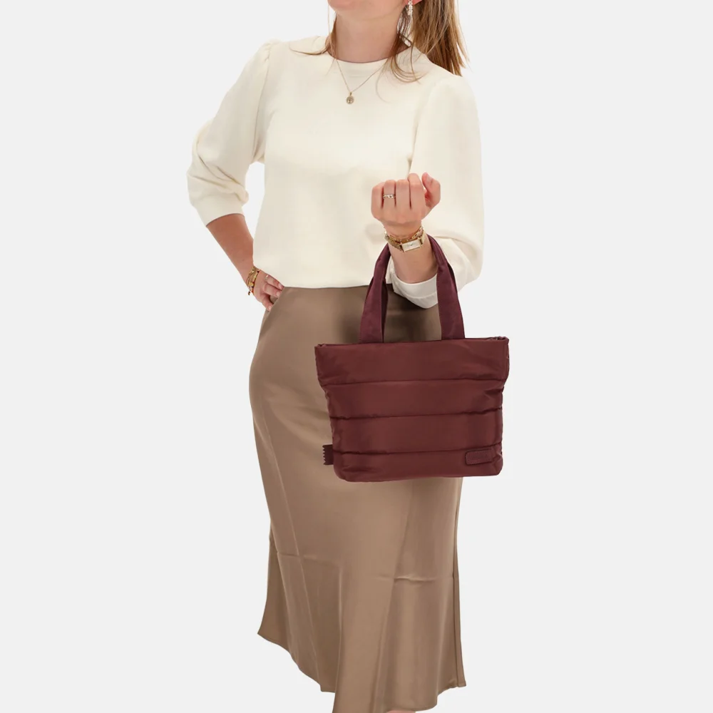 Zebra Trends Elske puffy handtas S bordeaux bij Duifhuizen