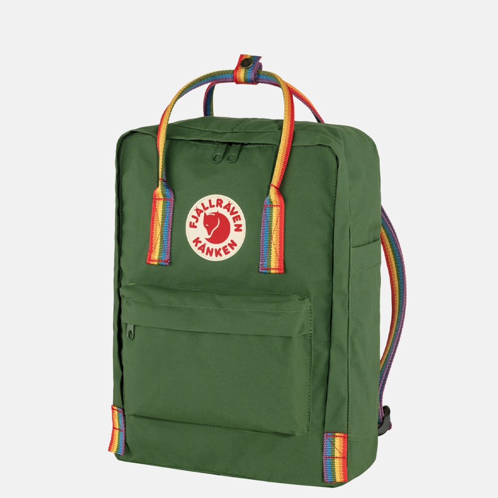 Fjallraven Kanken Rainbow rugzak spruce green bij Duifhuizen