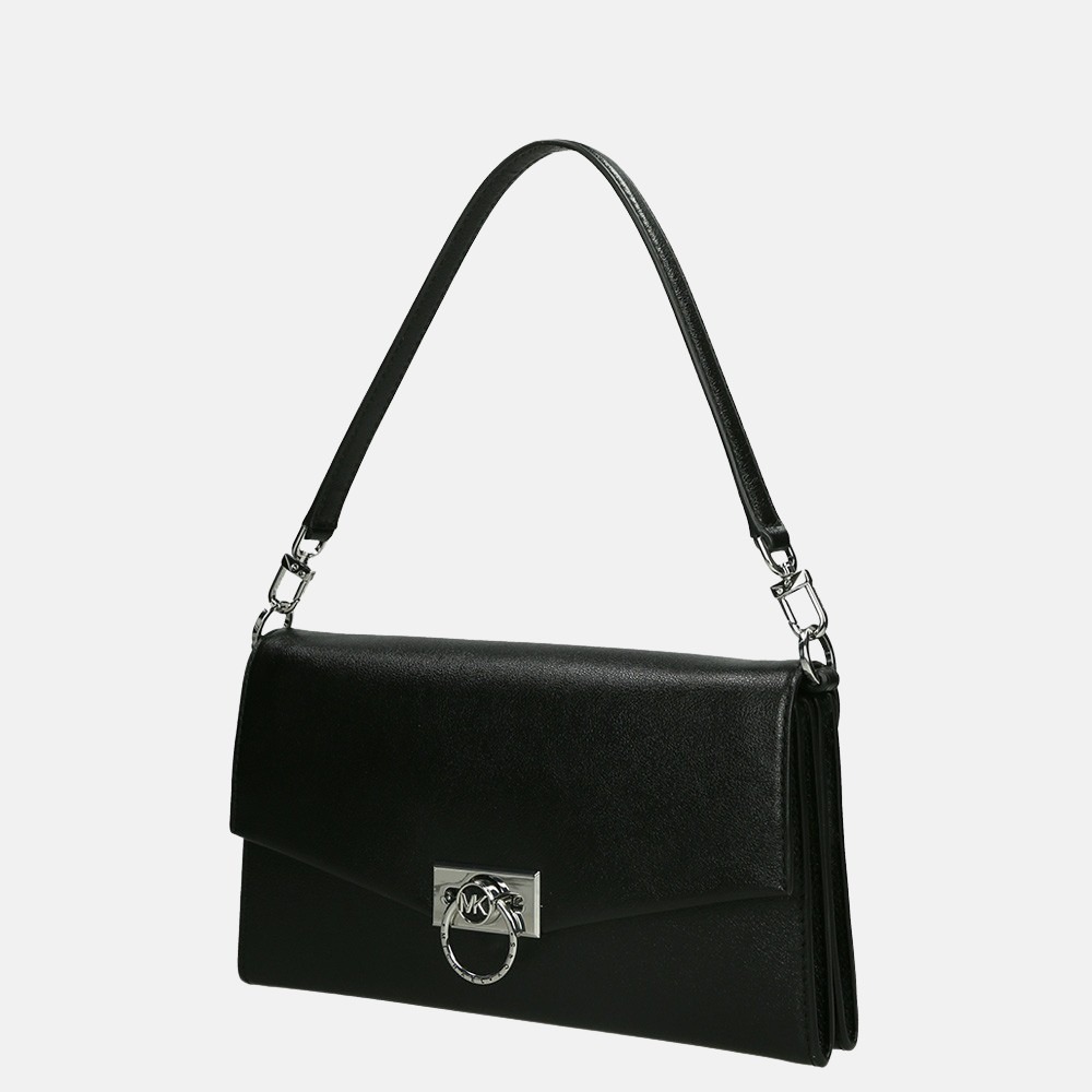 Michael Kors Hendrix schoudertas/clutch black bij Duifhuizen