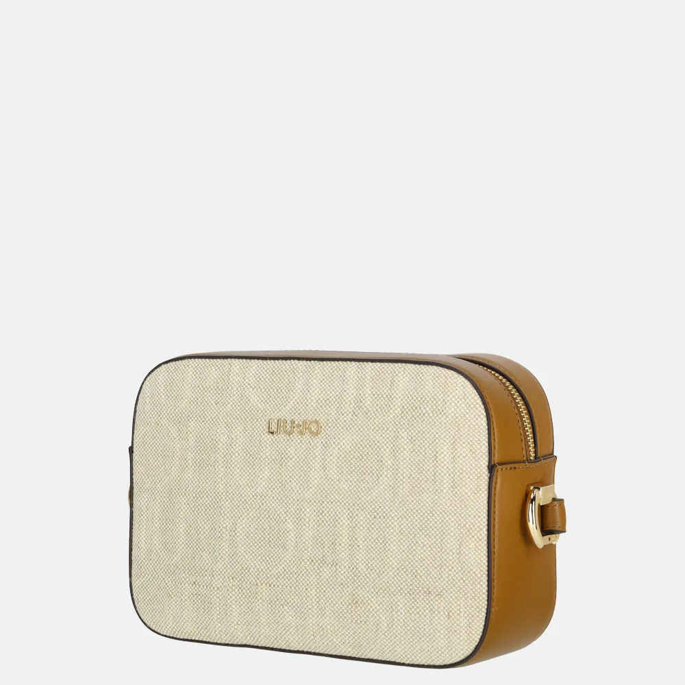 Liu Jo Manhattan camera case crossbody tas M naturale bij Duifhuizen