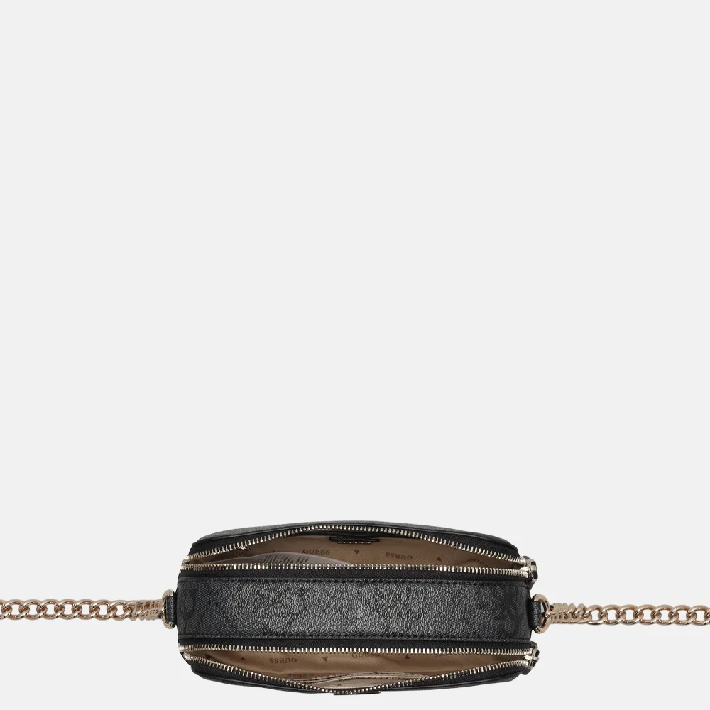 Guess Noelle II crossbody tas coal logo bij Duifhuizen