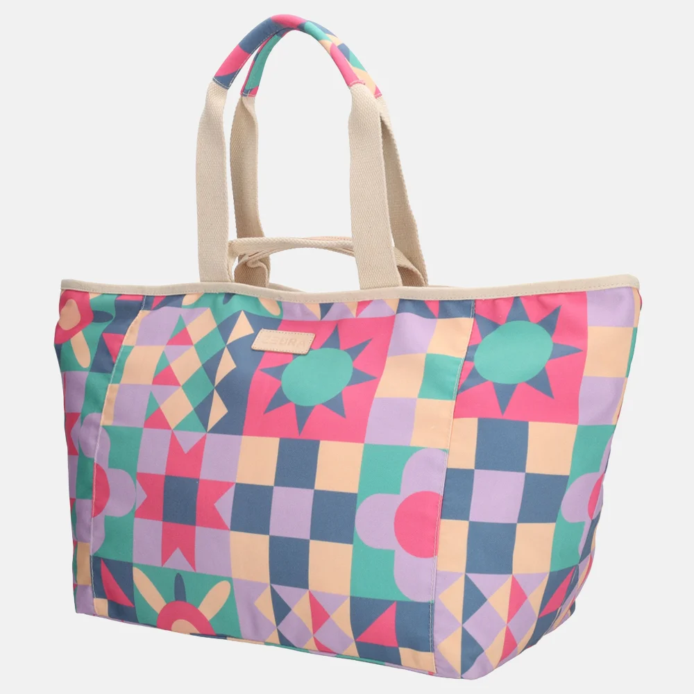 Zebra Trends strandtas multi geoprint bij Duifhuizen