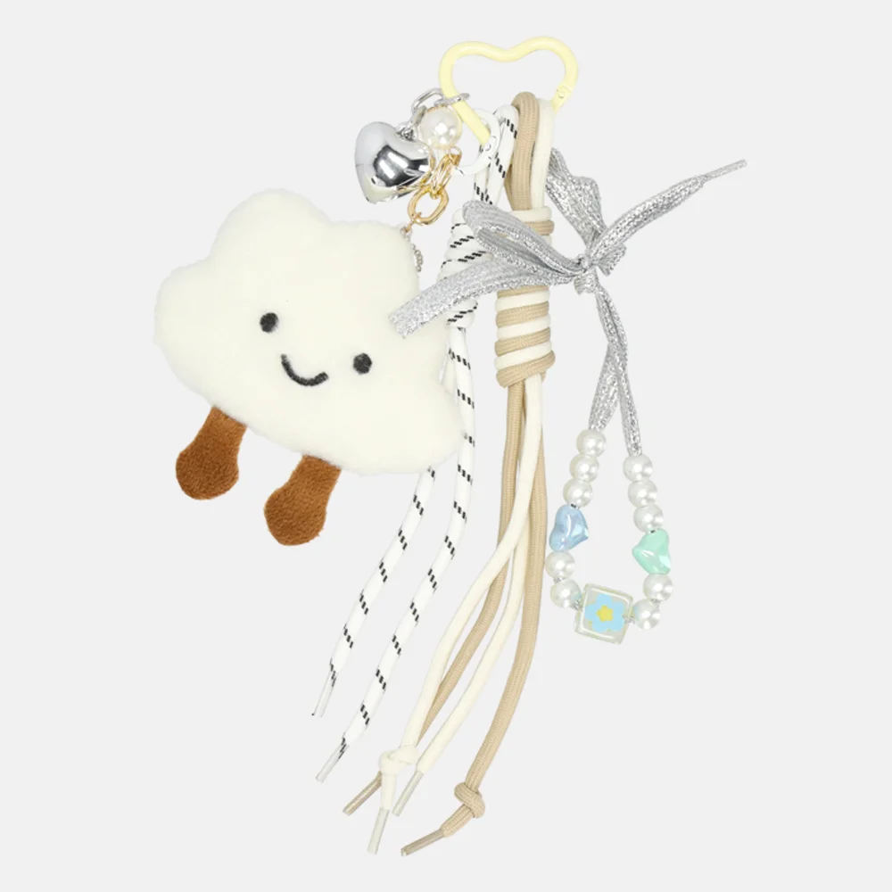 Beagles bag charm/tassenhanger wit