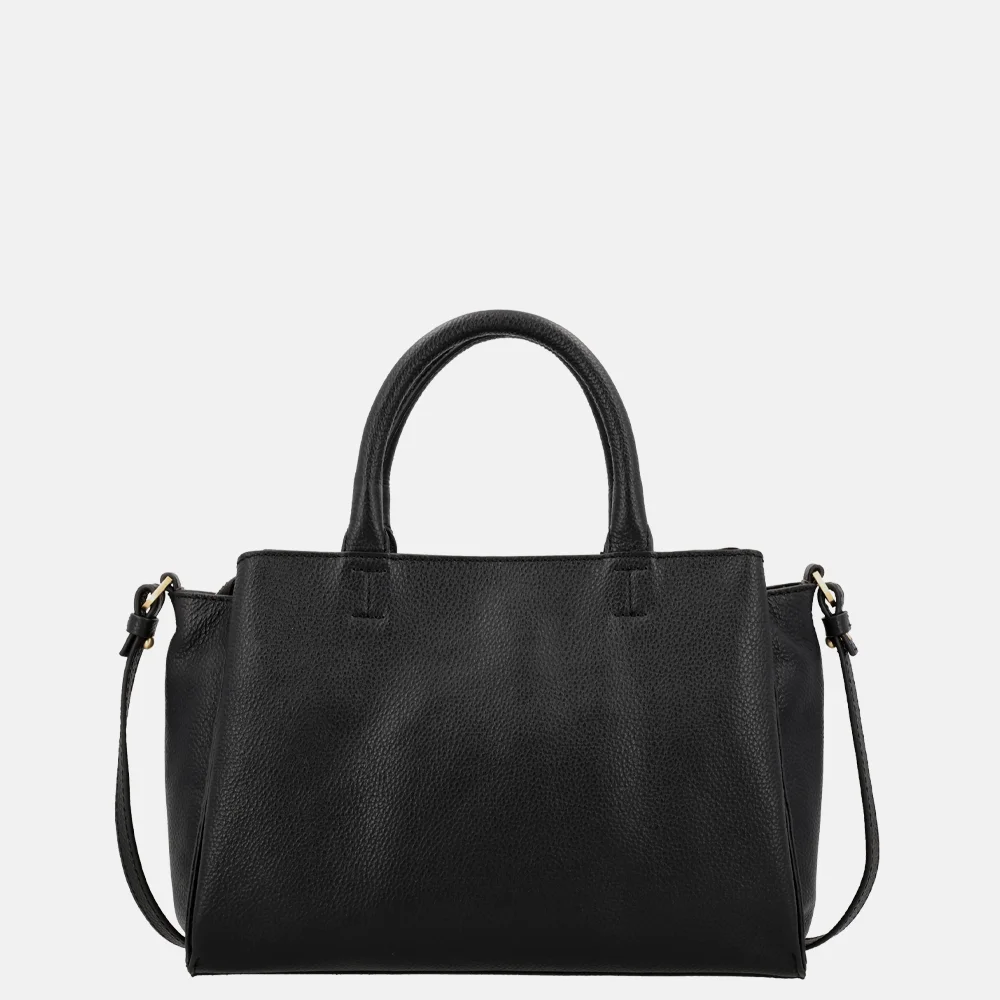 Loulou Essentiels Vera handtas M black bij Duifhuizen