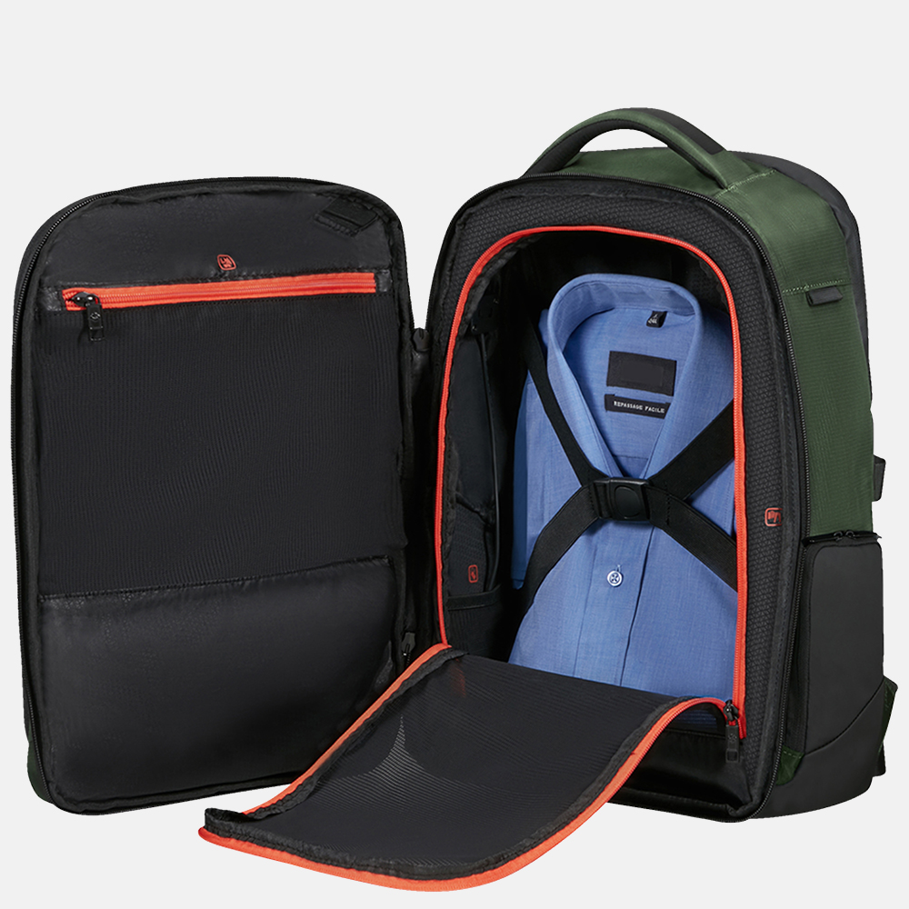 Samsonite Biz2go rugzak 15 inch  earth green bij Duifhuizen