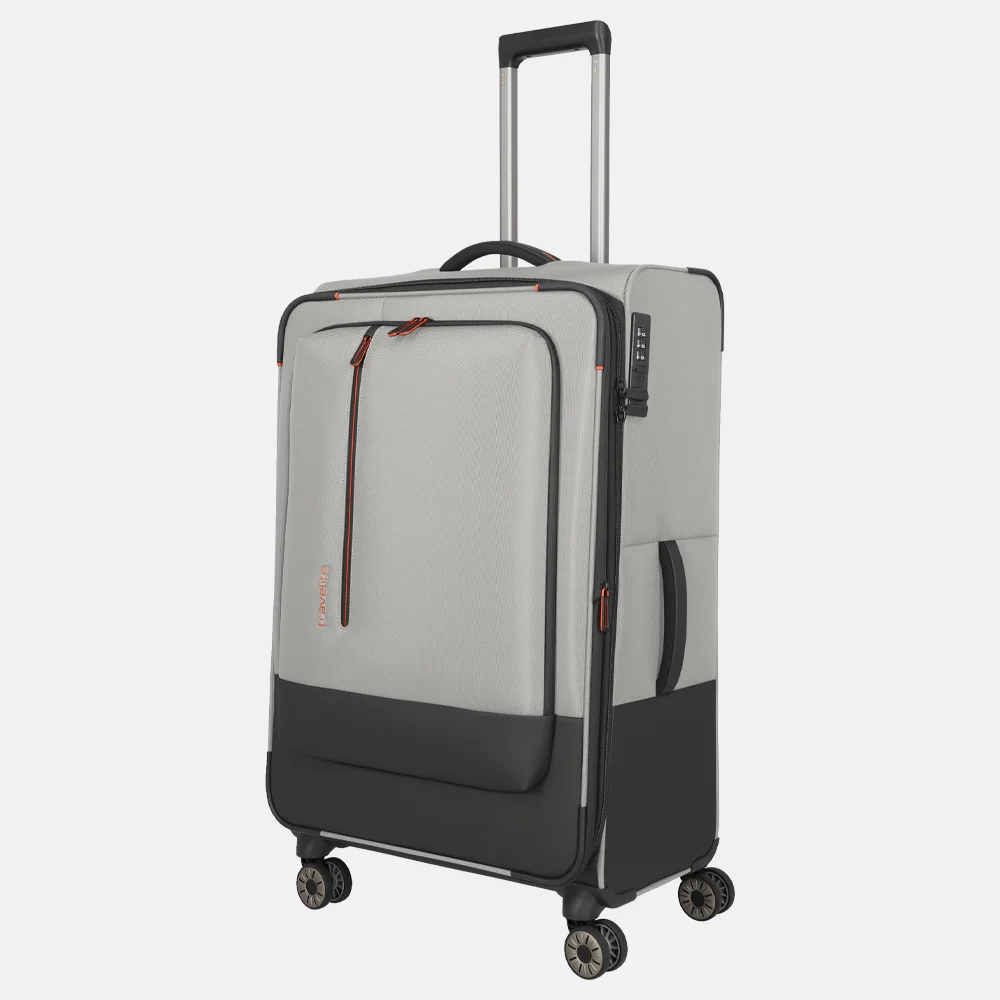Travelite Crosslite 5.0 reiskoffer 77 cm beige bij Duifhuizen