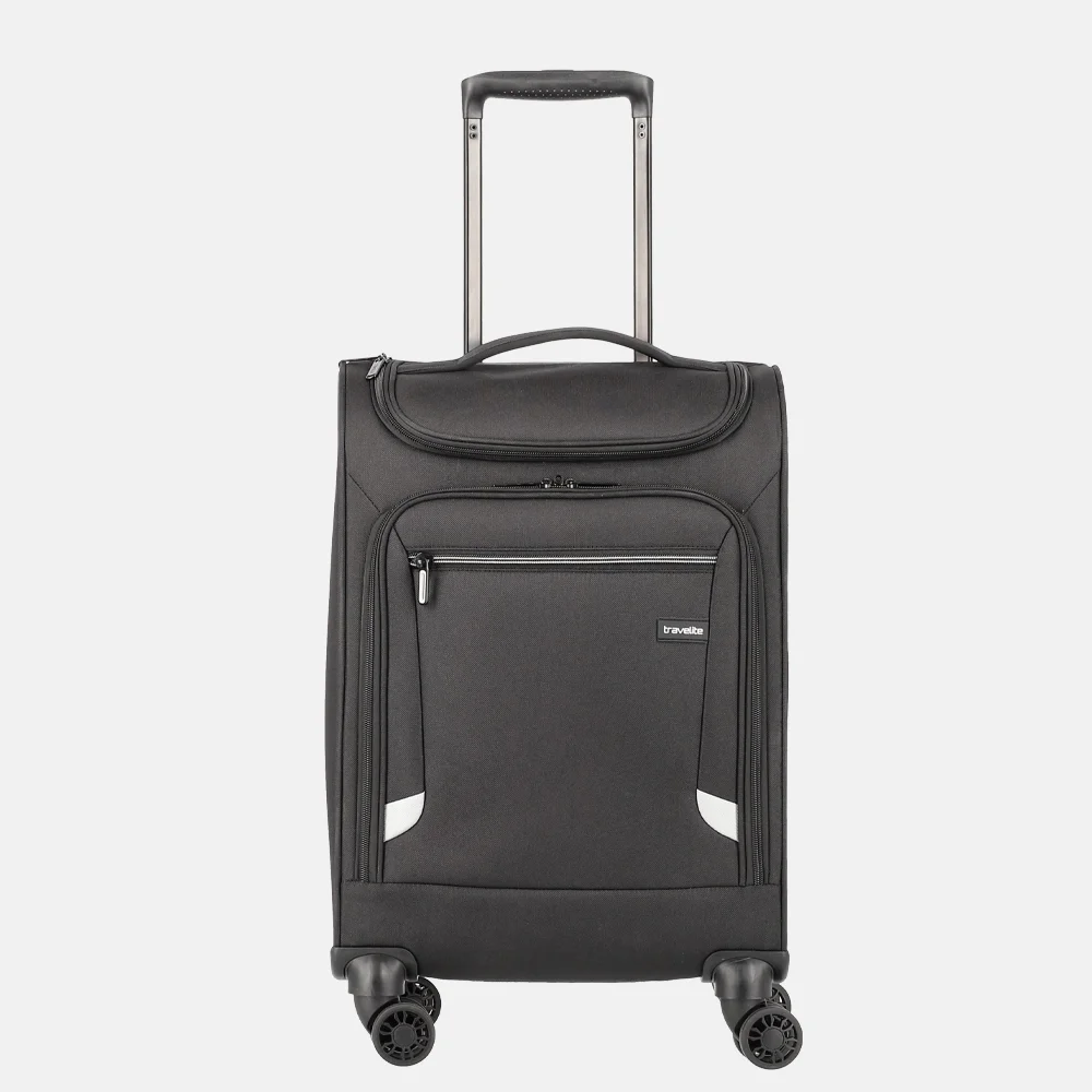 Travelite toploader handbagage koffer 55 cm black