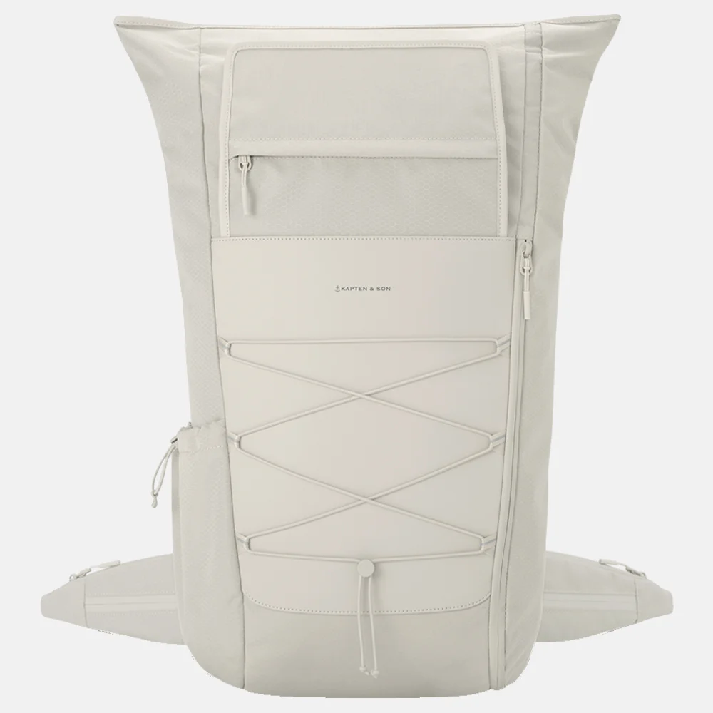 Kapten & Son Banff rugzak 16 inch sandstone bij Duifhuizen