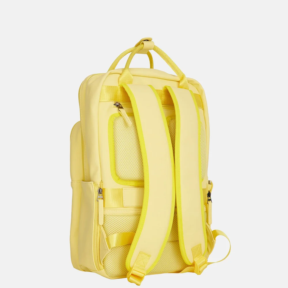 New Rebels William rugzak 15.6 inch butter yellow bij Duifhuizen