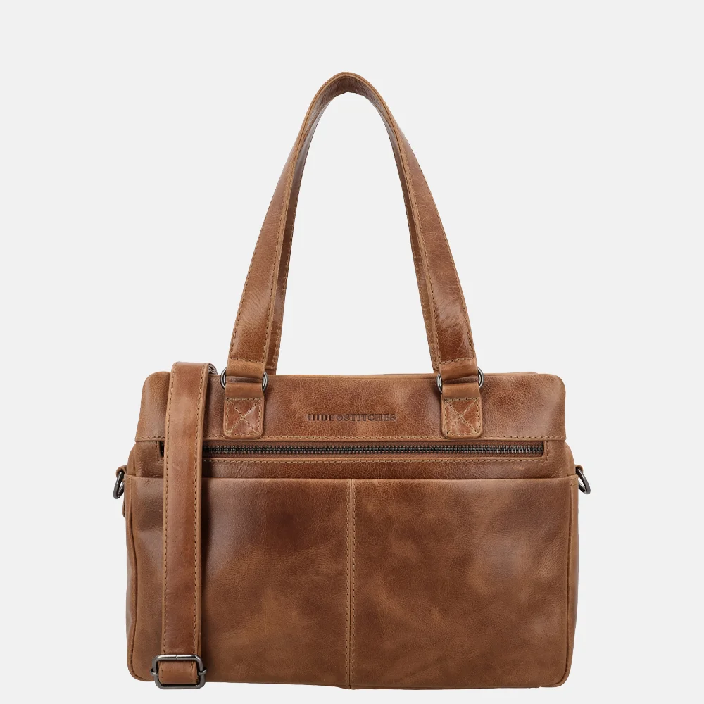 Hide & Stitches Porto handtas bruin