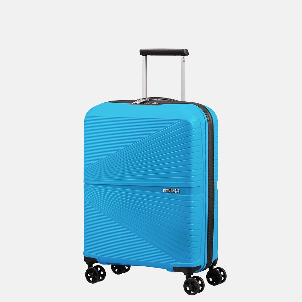 American Tourister Airconic handbagage spinner 55 cm sporty blue bij Duifhuizen