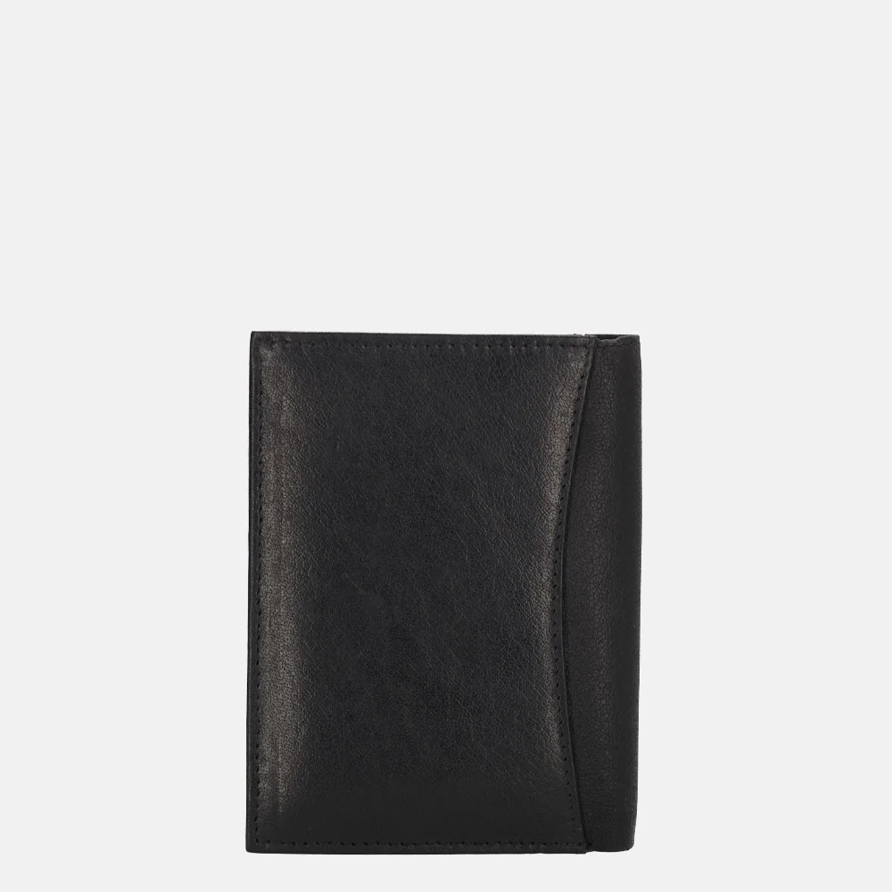 Hide & Stitches billfold zwart bij Duifhuizen