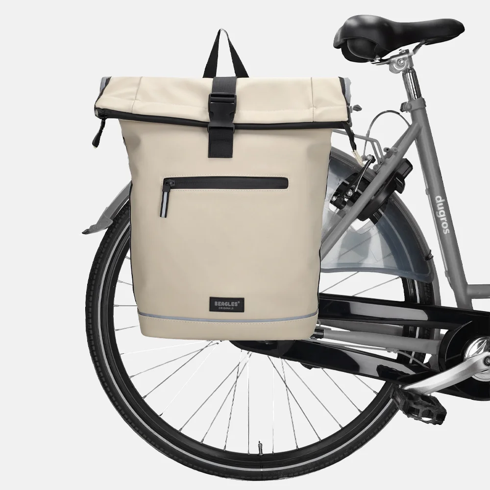 Beagles fietstas lichttaupe bij Duifhuizen