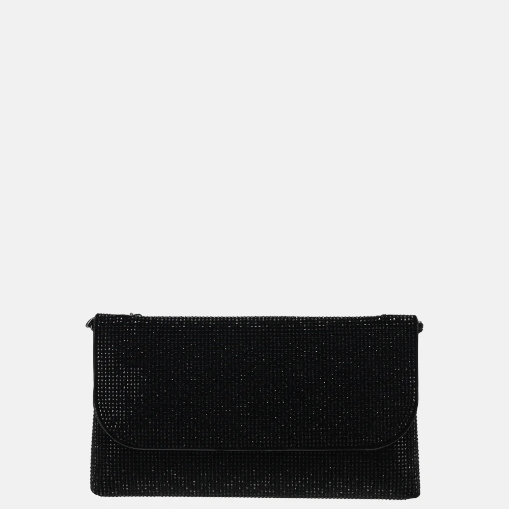 Flora & Co clutch strass noir bij Duifhuizen