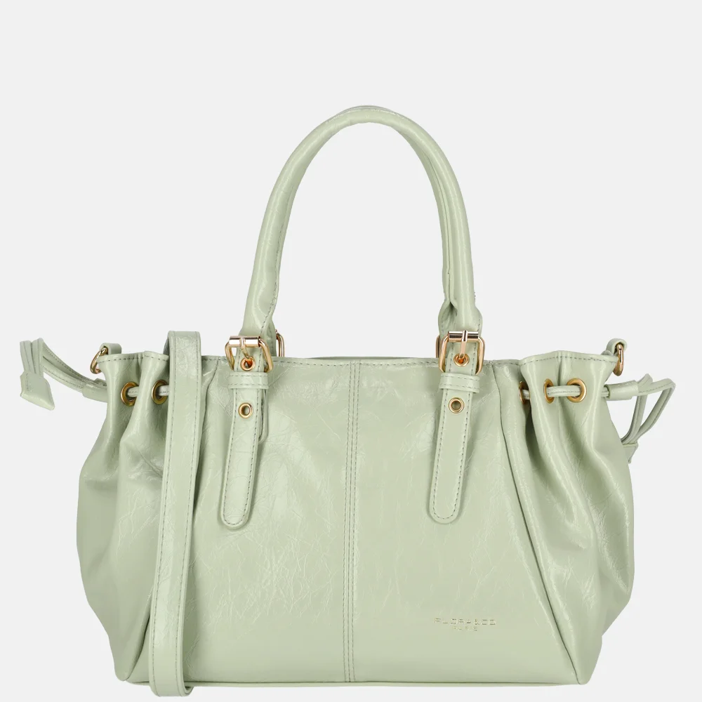 Flora & Co handtas lak vert clair bij Duifhuizen