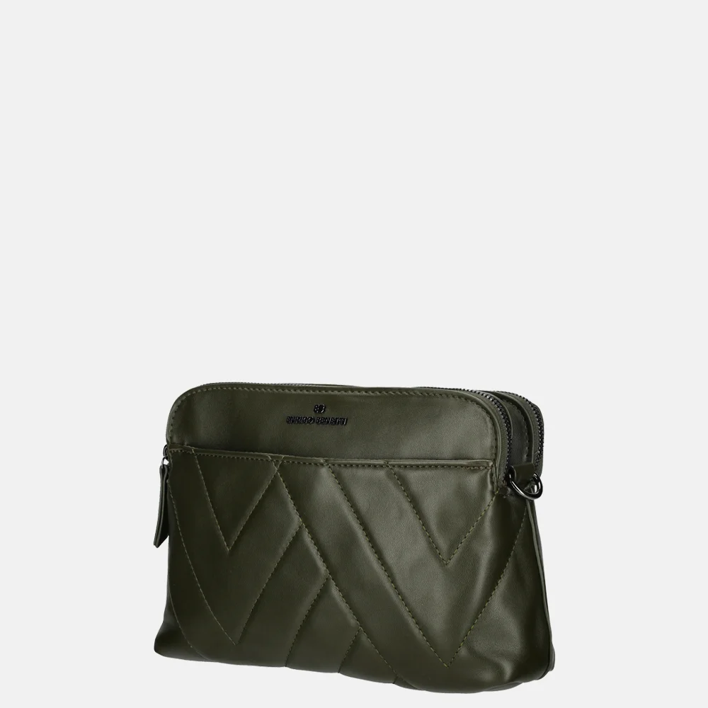 Enrico Benetti Evie crossbody tas olive bij Duifhuizen