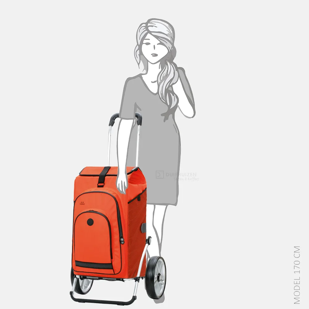 Andersen Royal Shopper Hydro 3.0 boodschappentrolley orange bij Duifhuizen