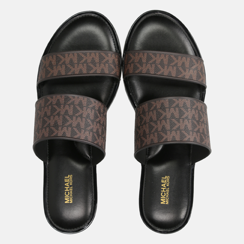 Michael Kors Kennedy Jelly slippers brown bij Duifhuizen