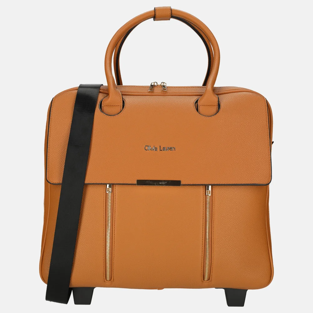 Olivia Lauren business trolley beige 022538-Beige