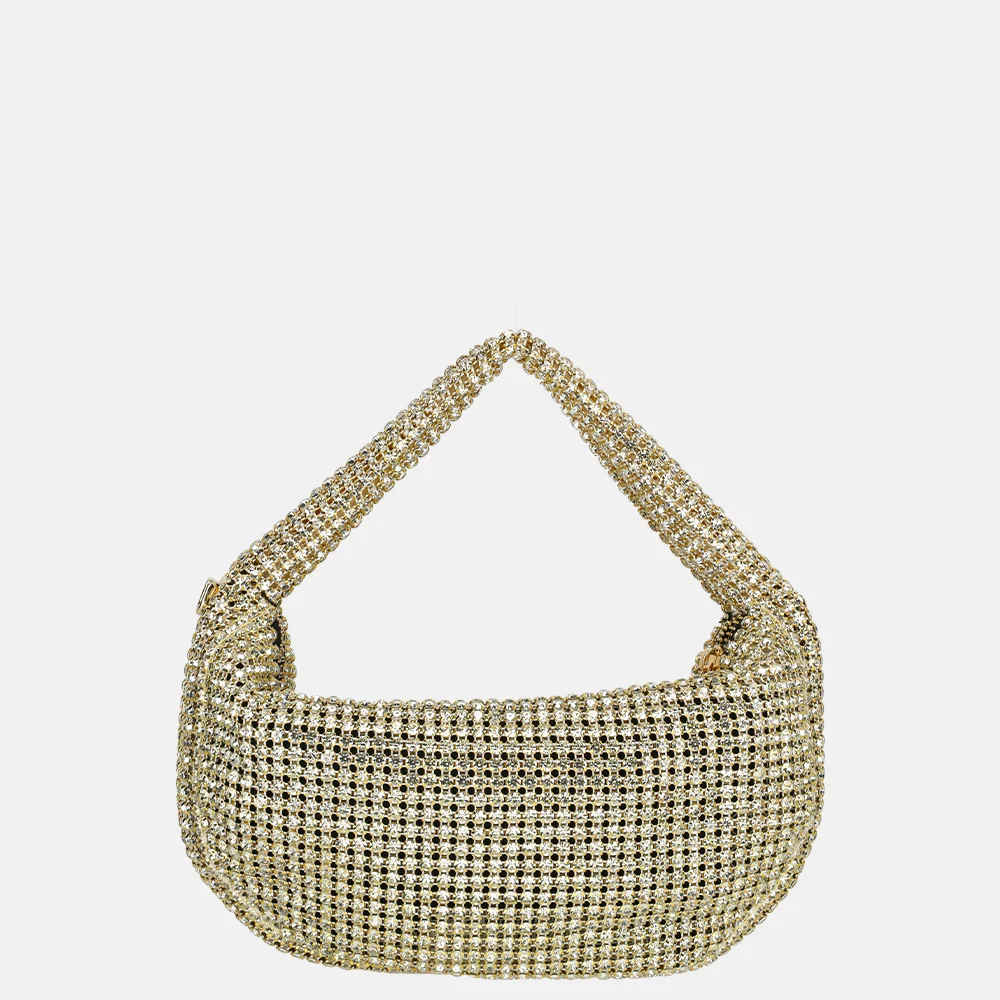 Firenze strass buideltje handtas gold bij Duifhuizen