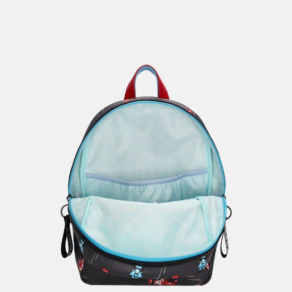 Zebra Trends kinderrugzak raceauto zwart bij Duifhuizen