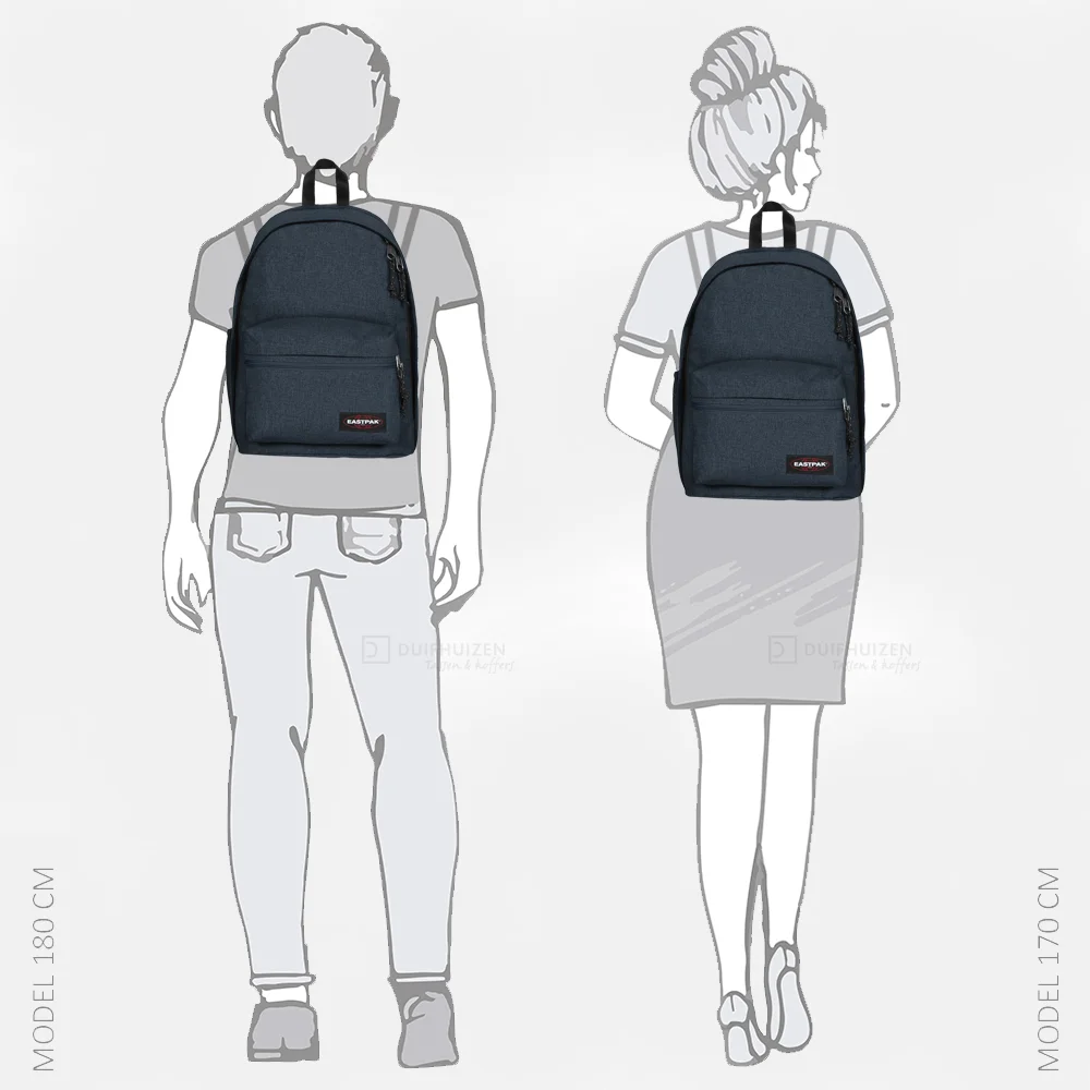 Eastpak Back to Work Zippl'R rugzak triple denim bij Duifhuizen