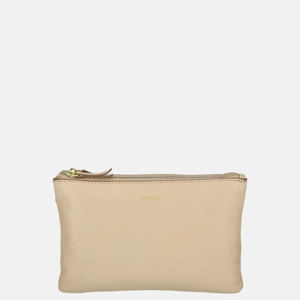 Loulou Essentiels Camille crossbody tas cashmere bij Duifhuizen
