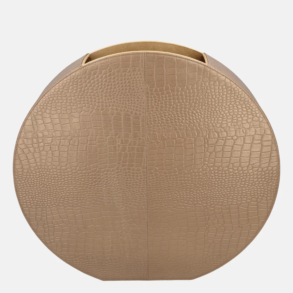 Chamada leren vaas croco large koper