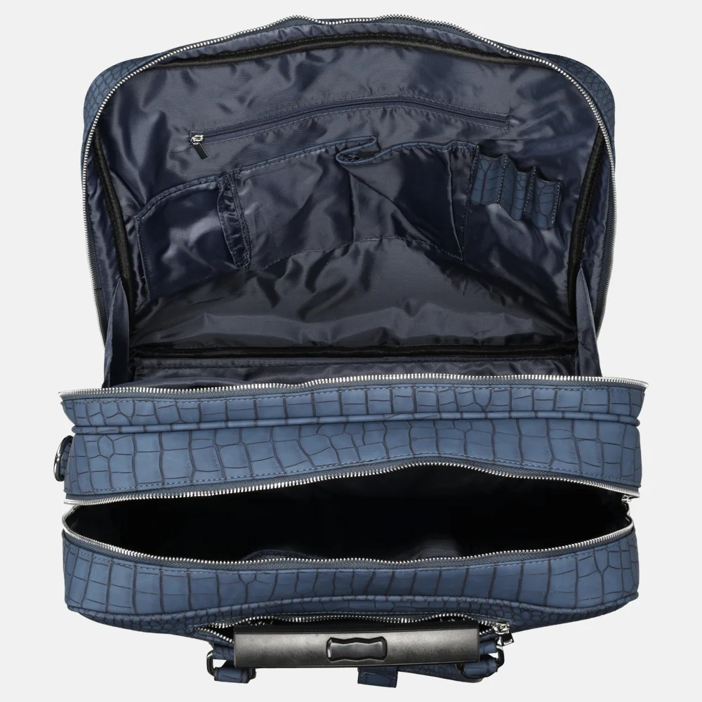 Olivia Lauren Octavia business trolley blauw bij Duifhuizen