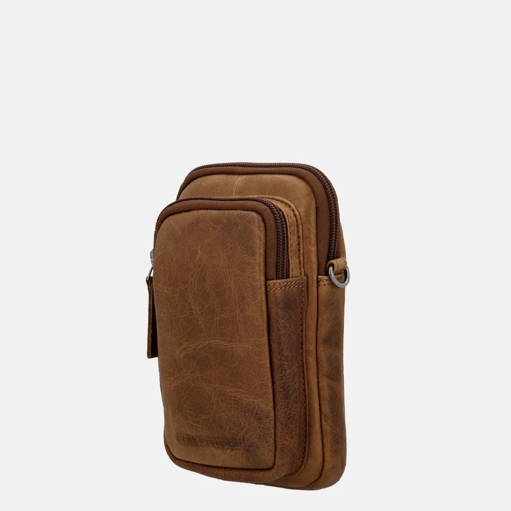 Hide & Stitches Navajo telefoontas cognac bij Duifhuizen