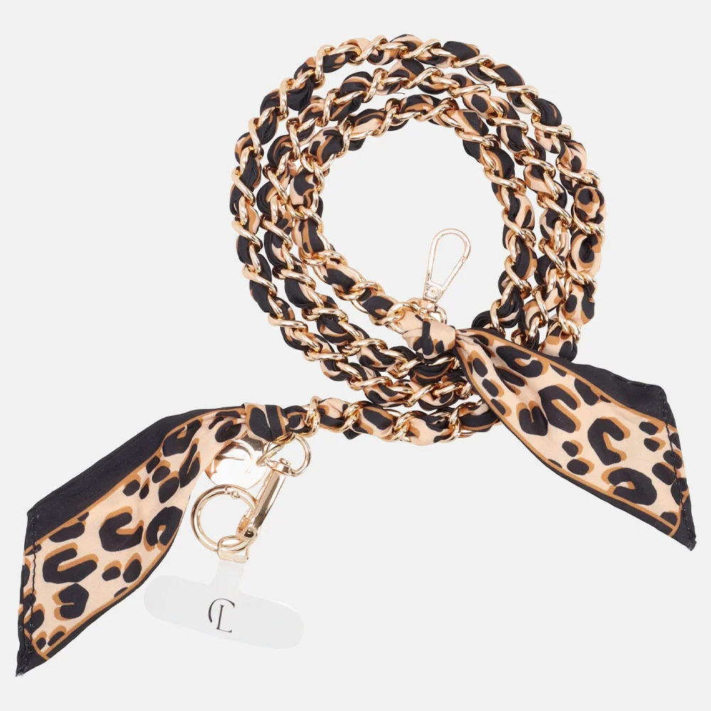 Charm London telefoonketting luipaard bij Duifhuizen