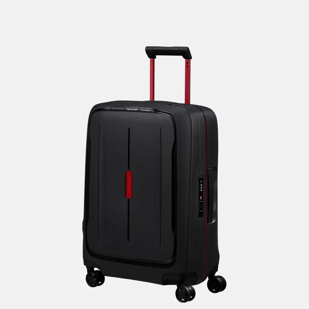 Samsonite Essens handbagage koffer 55 cm charcoal/red bij Duifhuizen