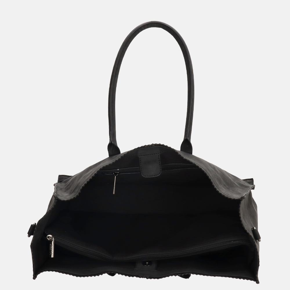 Zebra Trends Lisa shopper XL black bij Duifhuizen