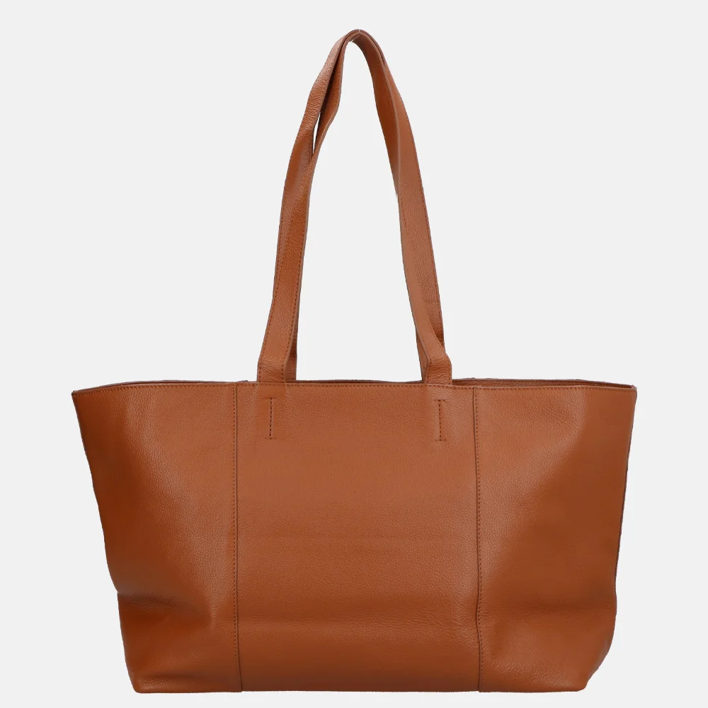 Loulou Essentiels Valerie shopper cognac bij Duifhuizen